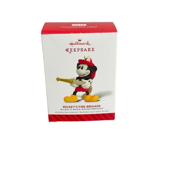 Hallmark Disney Ornament Mickeys Fire Brigade Christmas 2014 Mickey Mouse - Picture 1 of 6